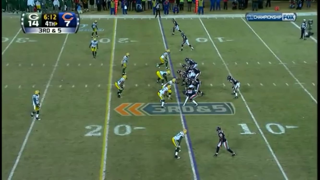 15 years ago today, BJ Raji picks off Caleb Hanie on the way to a victory in the NFCCG. The Packers would go on to defeat the Steelers in Super Bowl XLV.