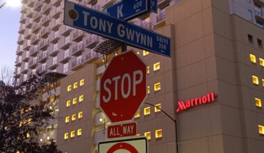 Just saw these signs near the Petco Park while checking out the Team Store. Does anyone here know when the Tony Gwynn Drive was established?