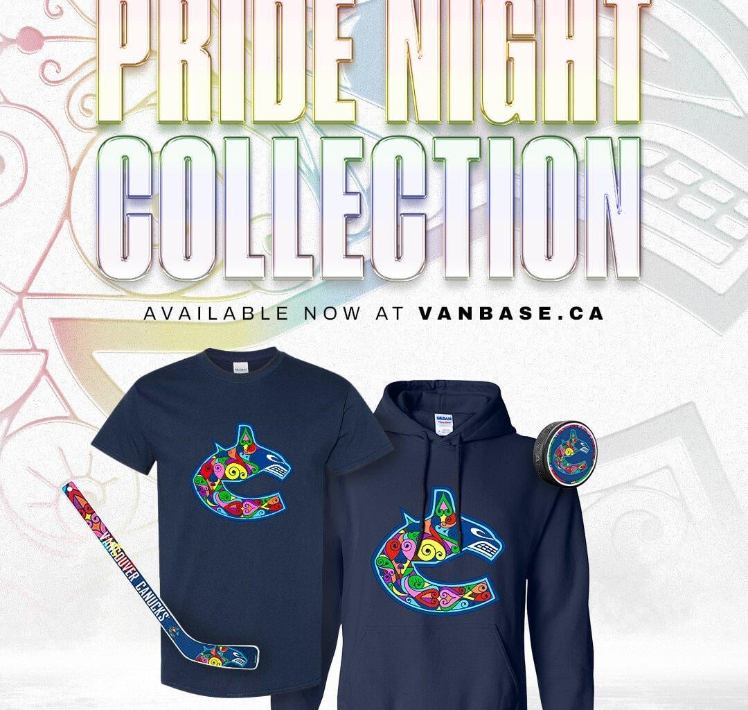 Canucks Pride night collection unveiled on Vanbase. Pride night game will be January 21st against the Washington Capitals.