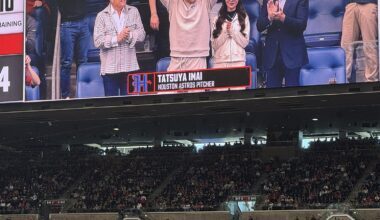 [Talkin' Baseball] Tatsuya Imai, the newest Houston Astro, is taking in some Texans football today as they’re hoping to win their division in the last week of the season