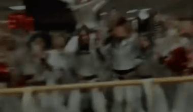 The Denver Broncos cheerleaders have gone viral for celebrating in the locker room after their playoff win over Buffalo.