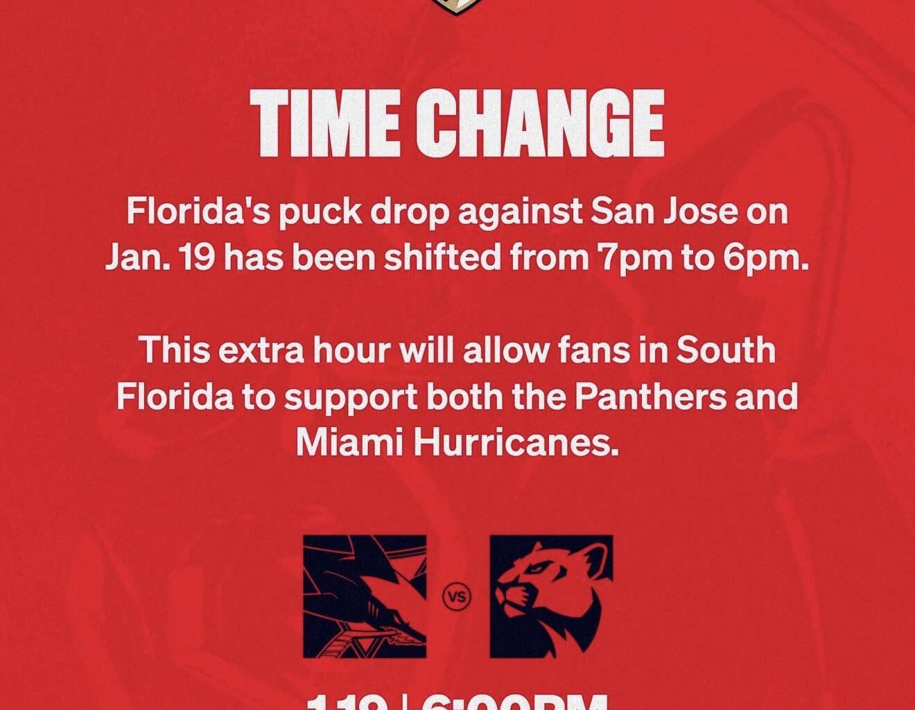 For those that were doubting the NHL would change the game time….