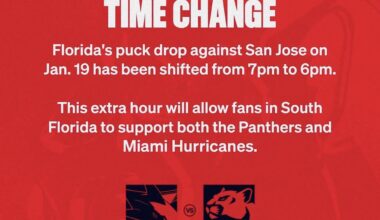 For those that were doubting the NHL would change the game time….