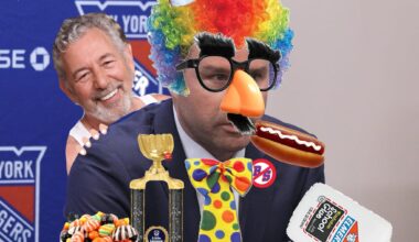 Day 13 of adding an image until Chris Drury isn’t the GM anymore. Bozo needs a matching tie!