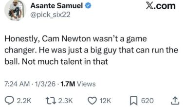 Asante Samuel weighs in on Cam Newton’s claim that Drake Maye isn’t a “game changer”