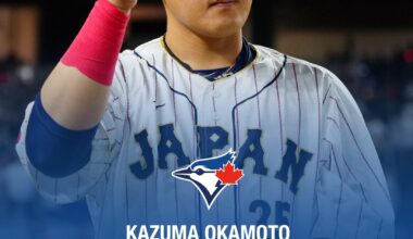 Kazuma Okamoto signs with the Blue Jays!
