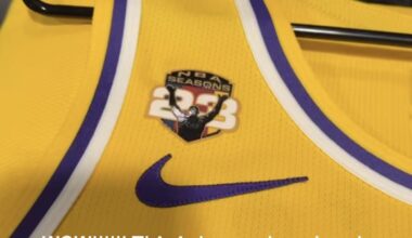 [LeBron on the 23 year patch] WOW! This is beyond cool and humbling as well!! Been a helluva journey thus far