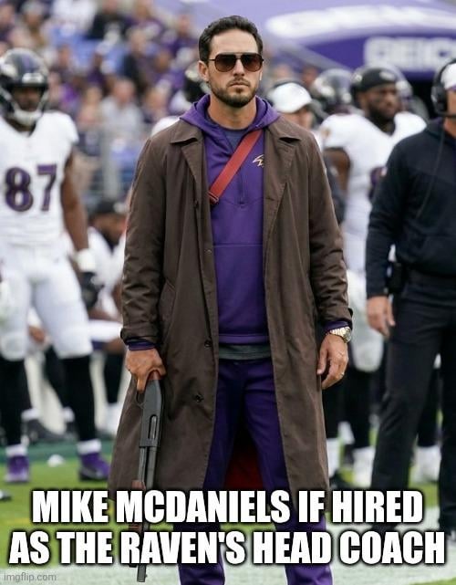 Mike McDaniels' new look if hired as the Raven's head coach