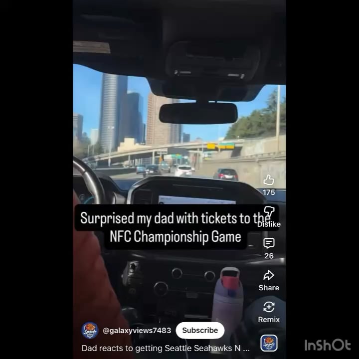 Son surprises Dad with tickets to NFC Championship Game 🎉💙
