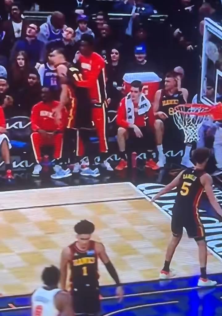 Risacher was visibly pissed when Quin took him out of the game. Had words with Quin Snyder and the coaching staff. Threw his towel.