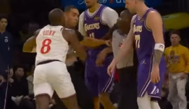 Luka viciously pushing Chris Dunn in our last matchup