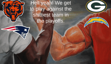 Half these teams are gonna have a tough weekend.