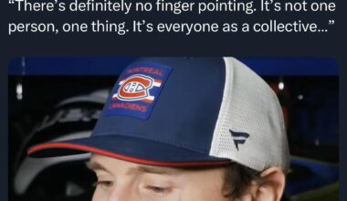 Brendan Gallagher today when asked about the “responsibility of the goaltender on the PK”