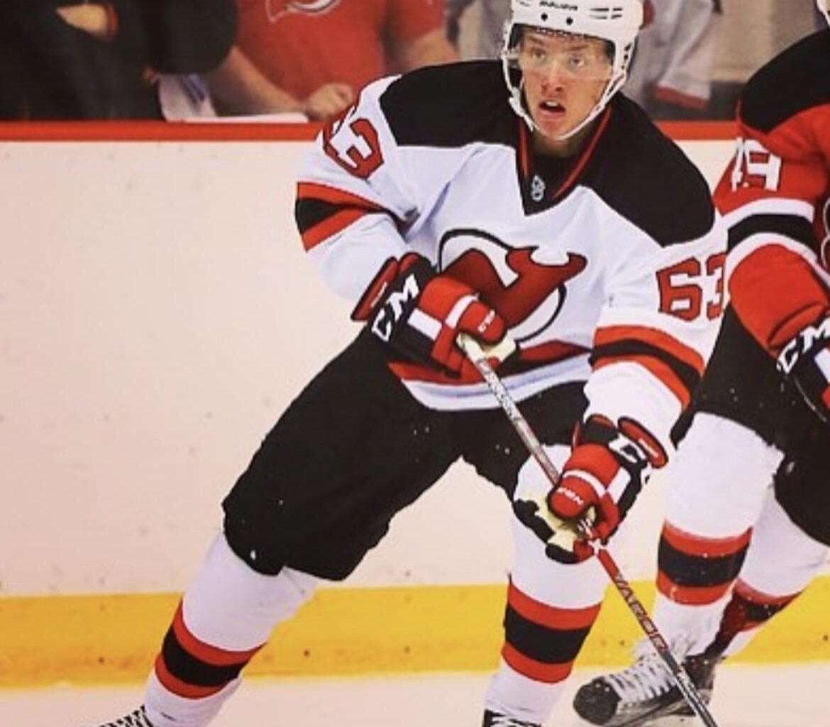 Jesper Bratt with the stripe jersey is such a vibe