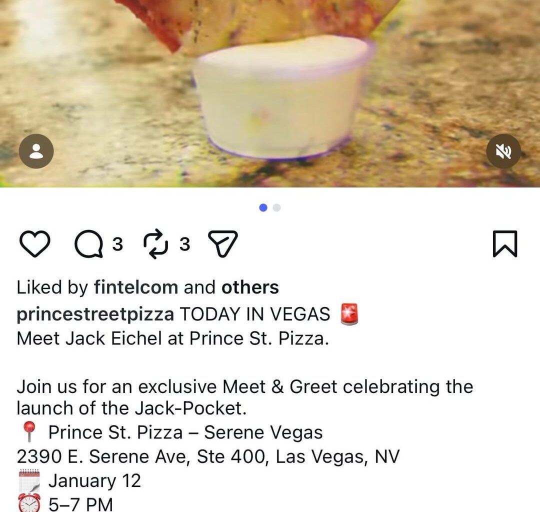 Jack Eichel x Prince Street Pizza