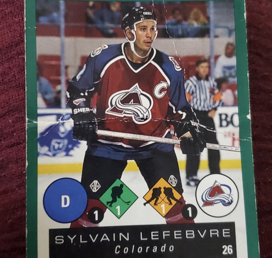 Always found this card funny when looking back. Captain of the Avs 👀