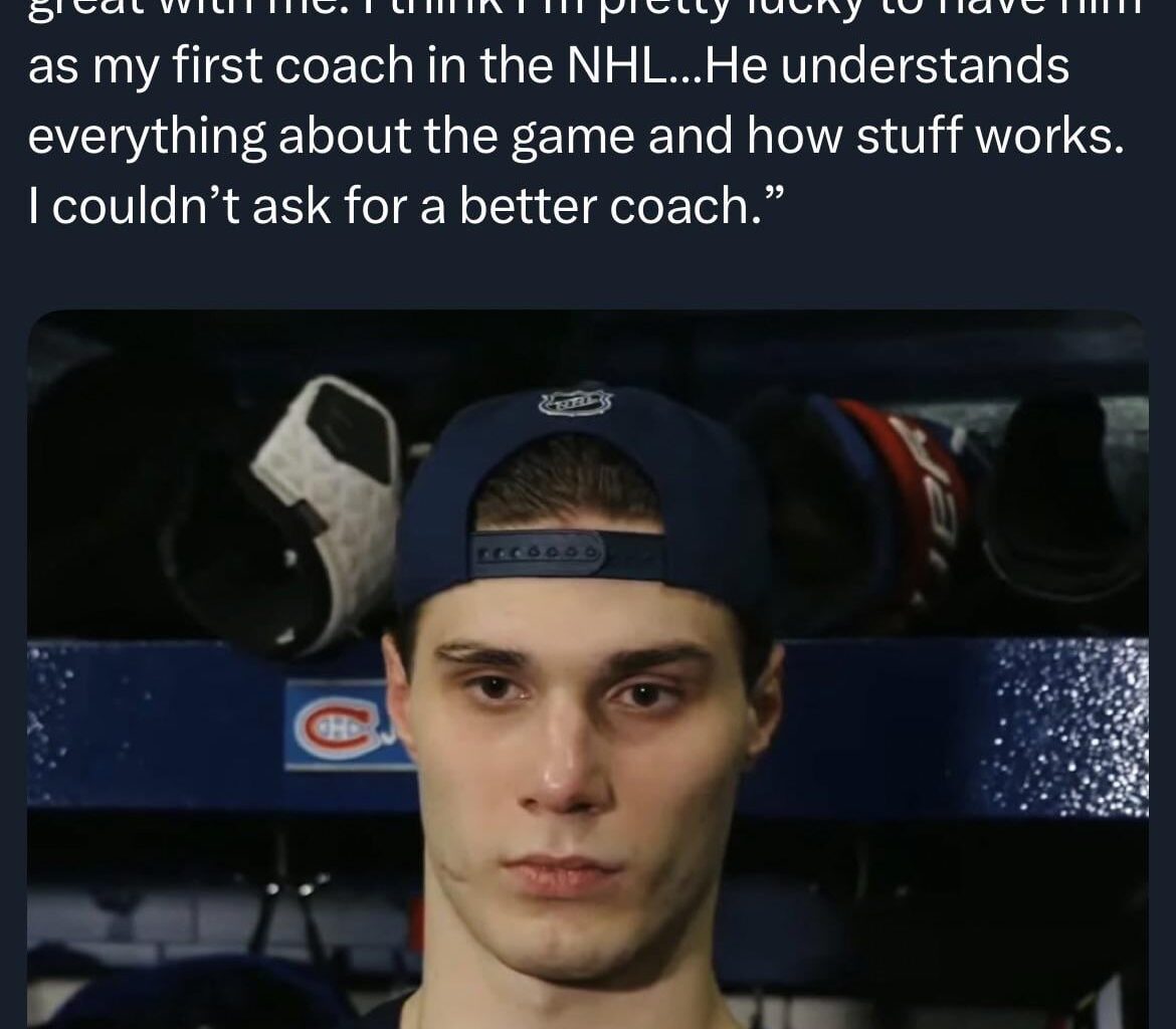 Juraj Slafkovsky today on MSL