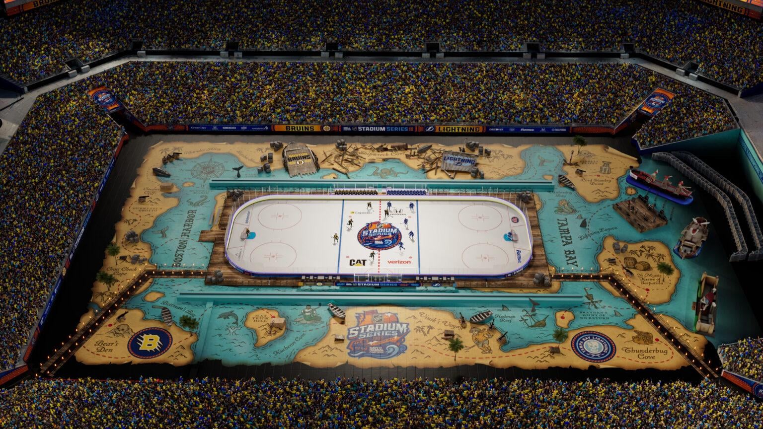 Stadium Series Pirate Map Themed Field Design