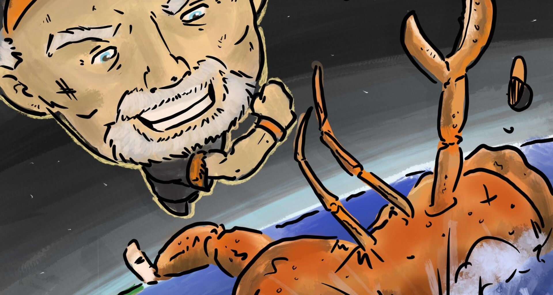 [fan art] Drawing Bruce Bochy’s head bigger every week until February: Week 9