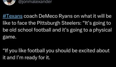 DeMeco on playing the Steelers