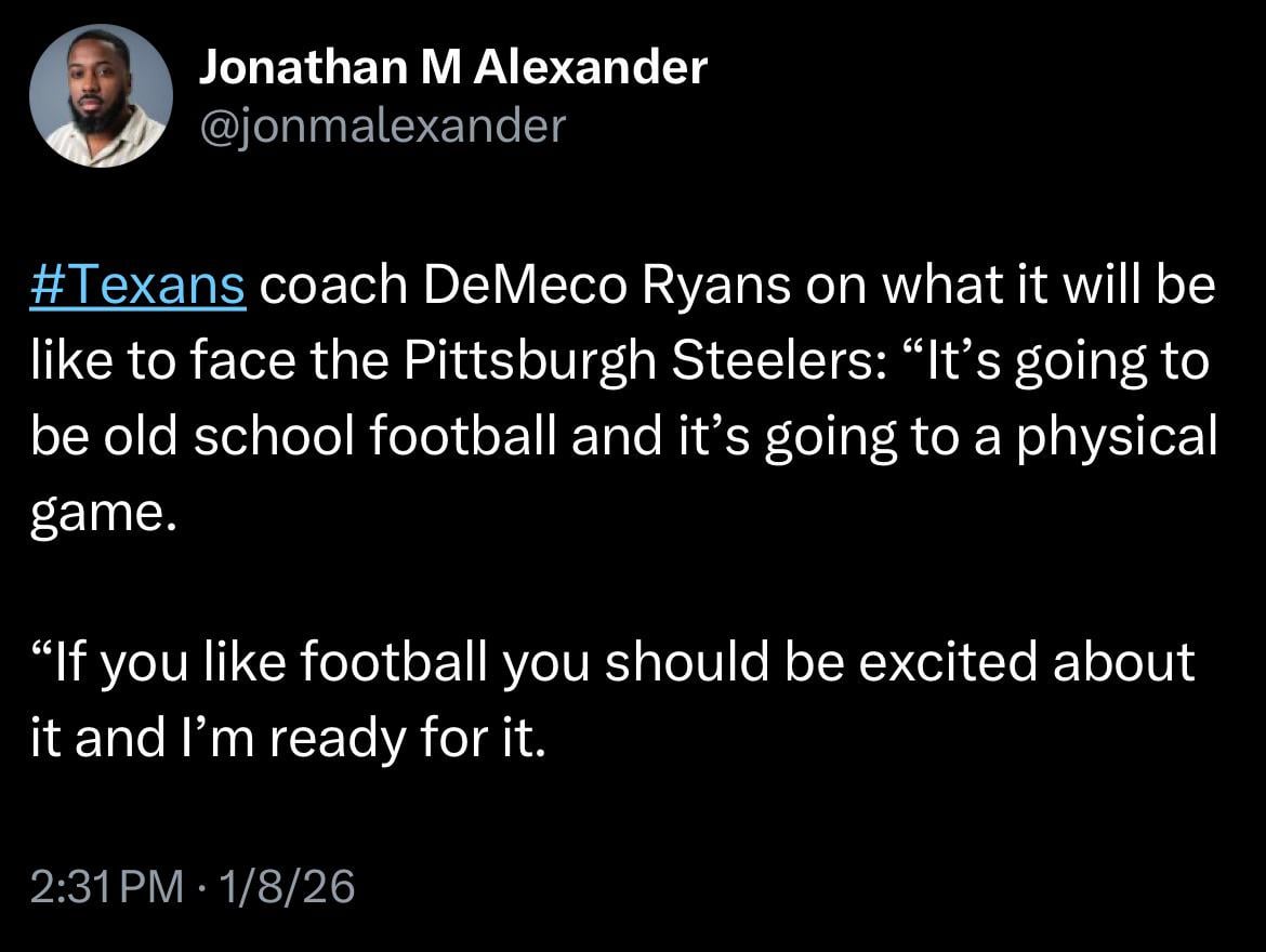 DeMeco on playing the Steelers