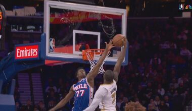 VJ Edgecombe has 23 blocks and steals in the last 5 games.