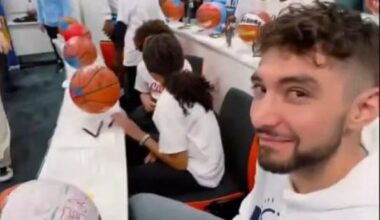 The sooner Ty is back on the court the better. This is the face of the man who is bored out of his mind.