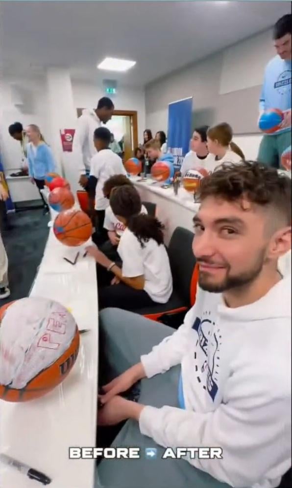 The sooner Ty is back on the court the better. This is the face of the man who is bored out of his mind.