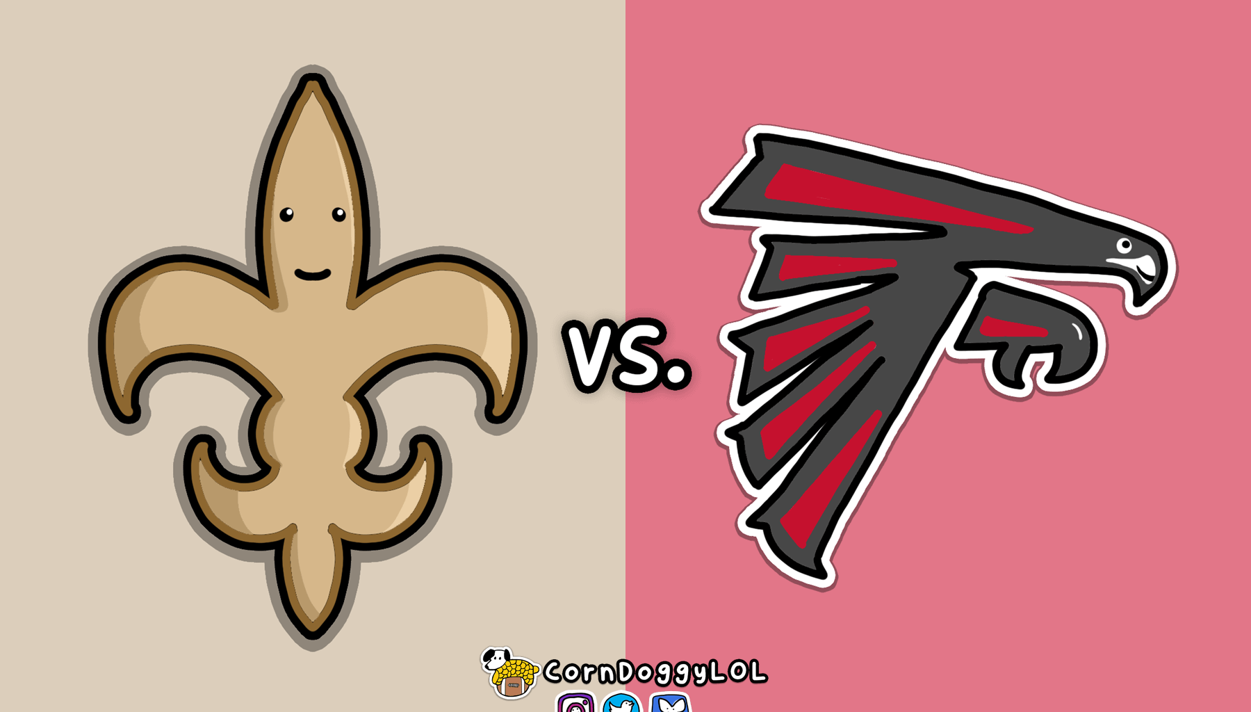 New Orleans Saints Week 18 Doodle (Happy New Year!)