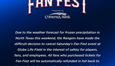Fanfest cancelled