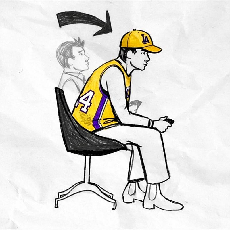 The Lakers when they're in a competitive game against a lottery team in the fourth quarter: