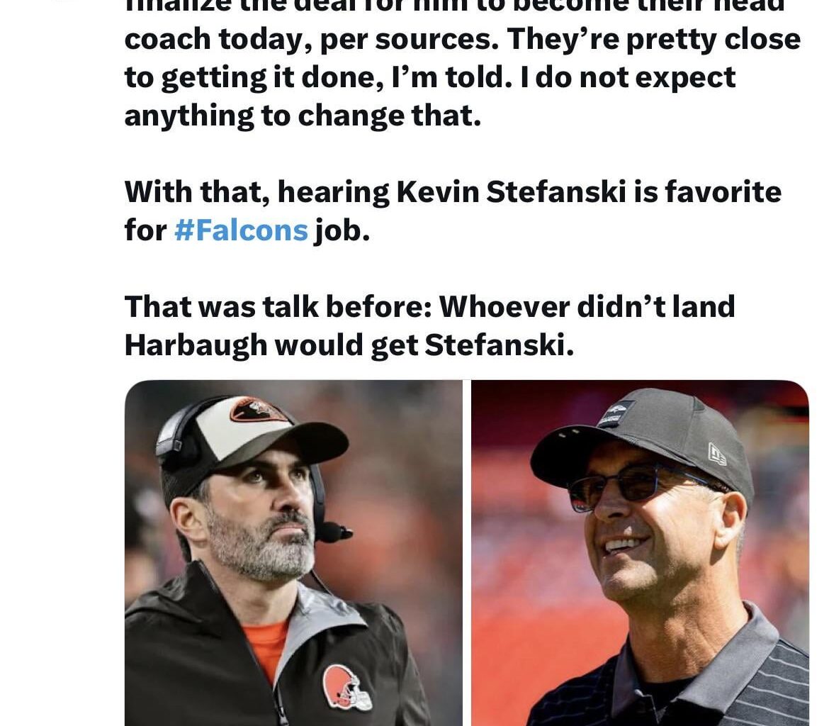 [Hughes] Stefanski is favorite for Falcons job