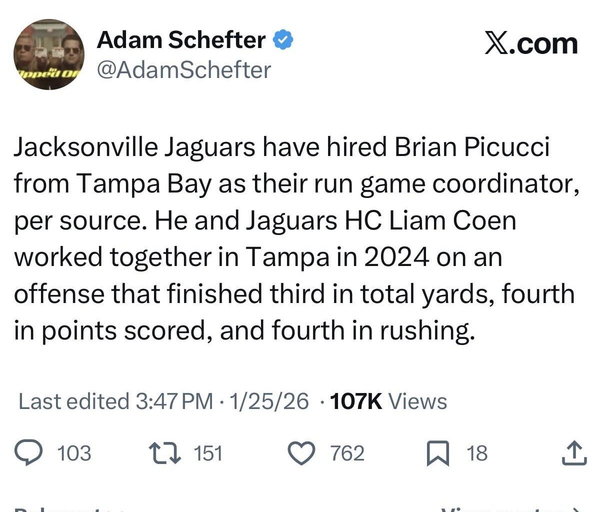 Picucci hired by Jags