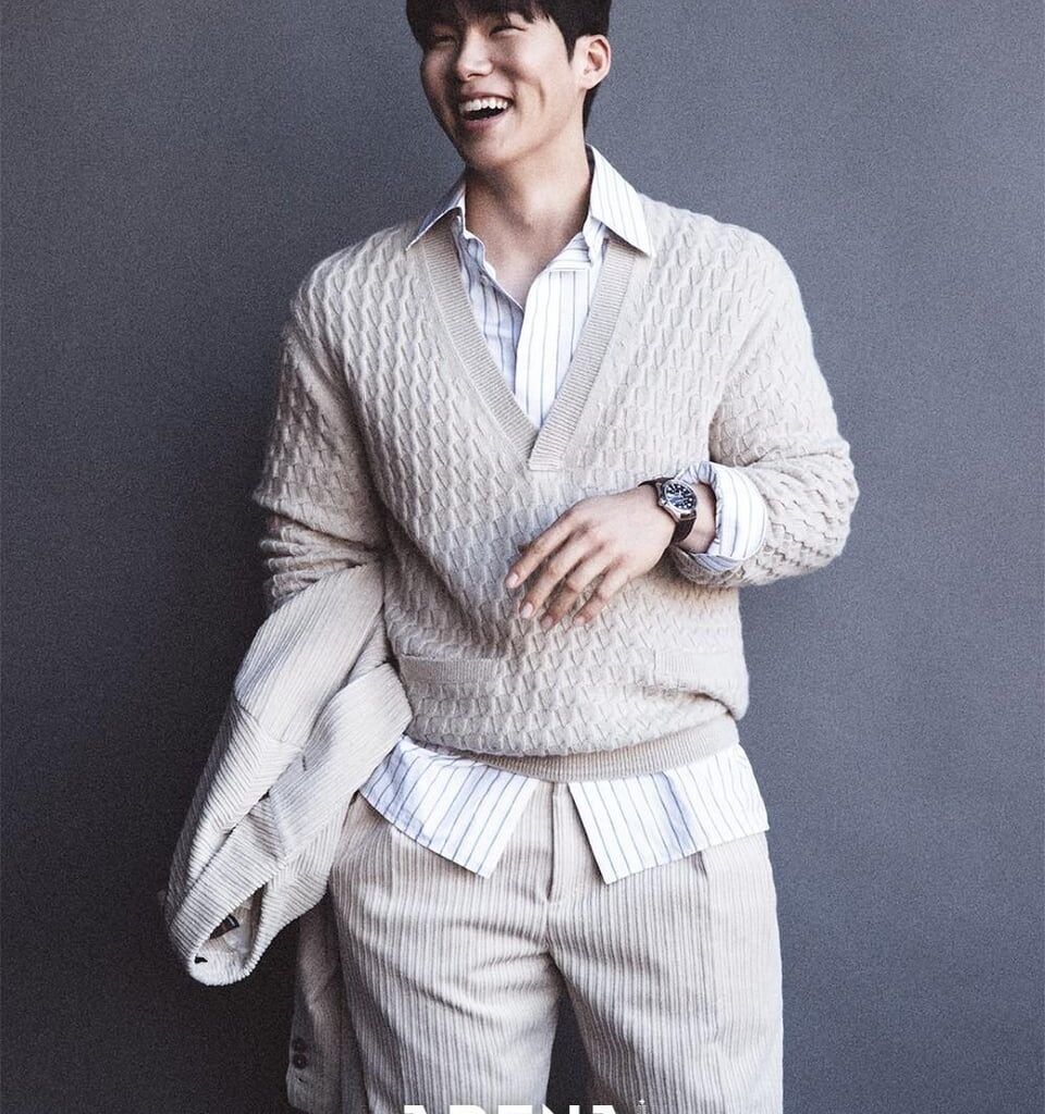 Hyeseong Kim in a photoshoot for Arena Korea.