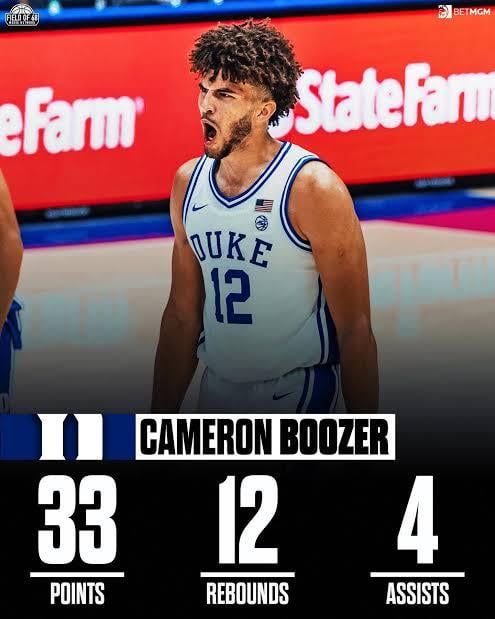 It feels like we’re just not acknowledging Cam Boozer nearly enough