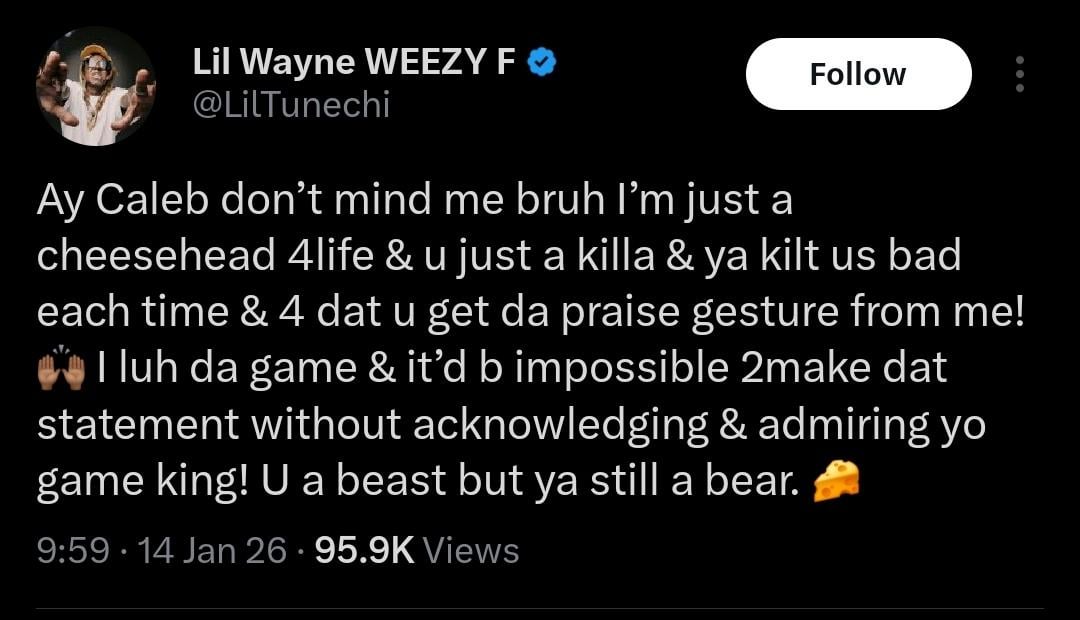 Its too late to back track Mr.Weezy