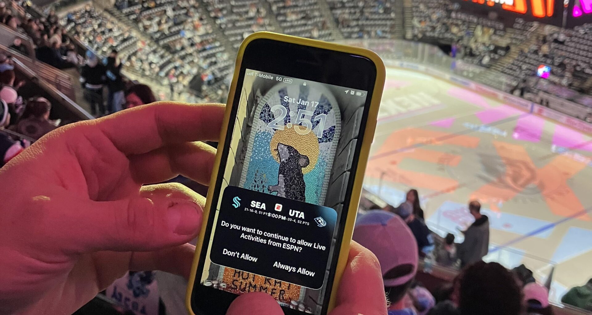 Greetings from Smog Lake City! Go Kraken!