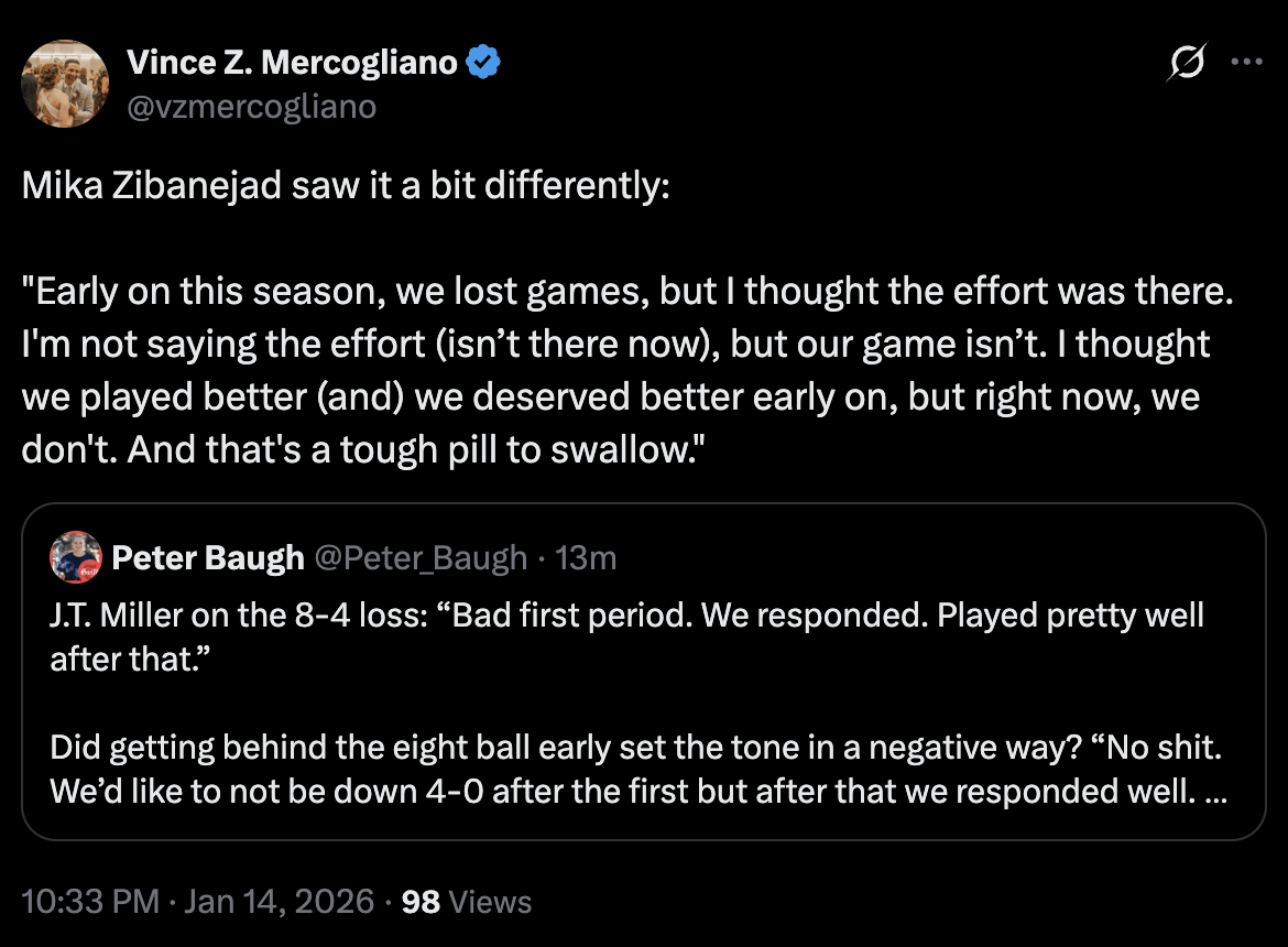 JT Miller is a freaking loser.