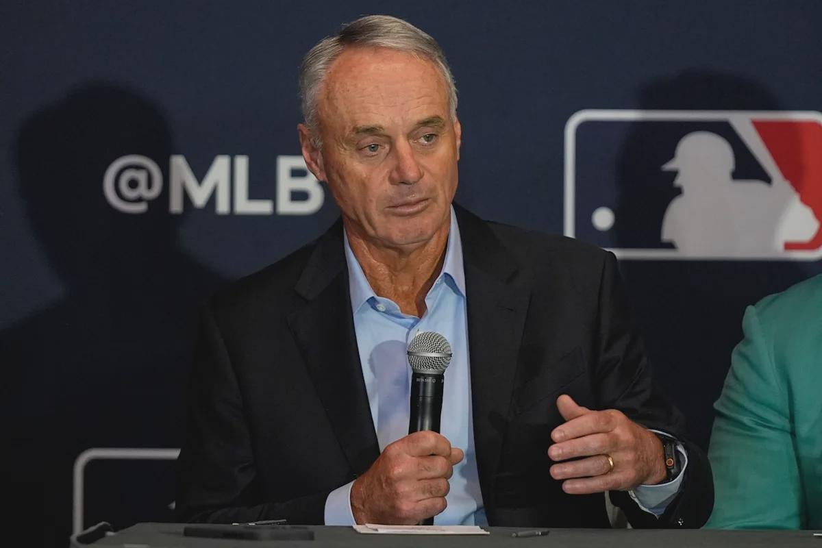 Rob Manfred floats MLB realignment with American and National Leagues replaced by East vs. West