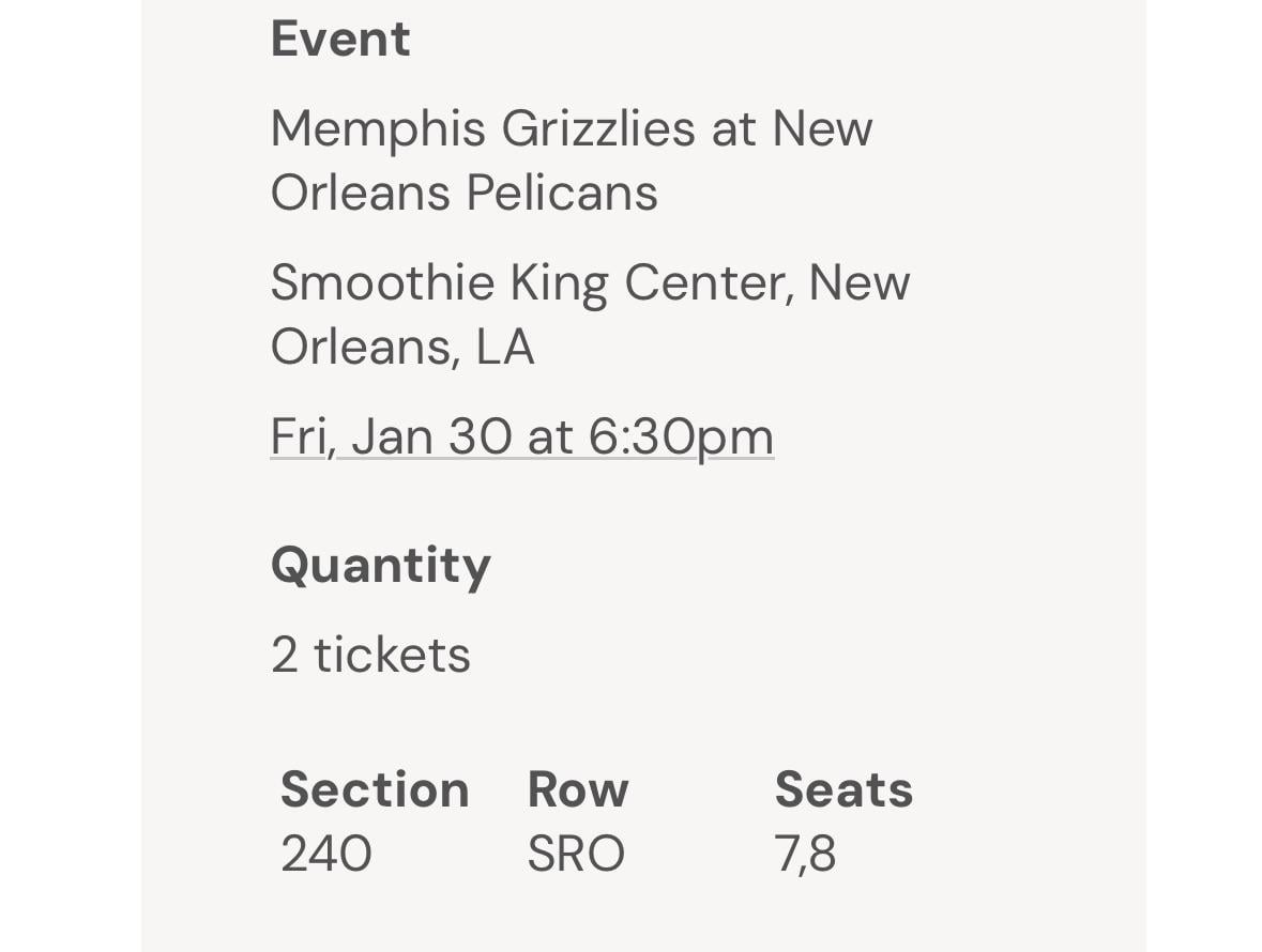 Question about suite seats