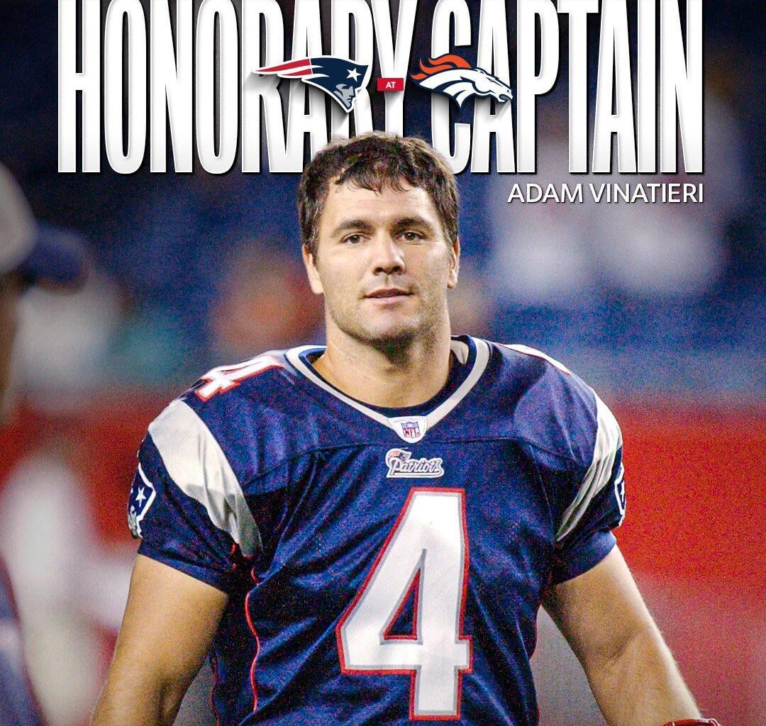 [Patriots] The greatest kicker of all time is our honorary captain for the AFC Championship Game 🐐