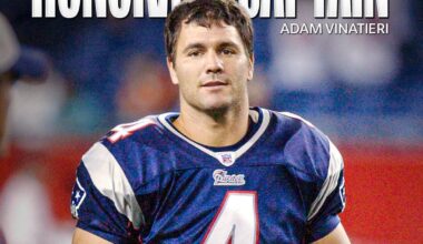 [Patriots] The greatest kicker of all time is our honorary captain for the AFC Championship Game 🐐
