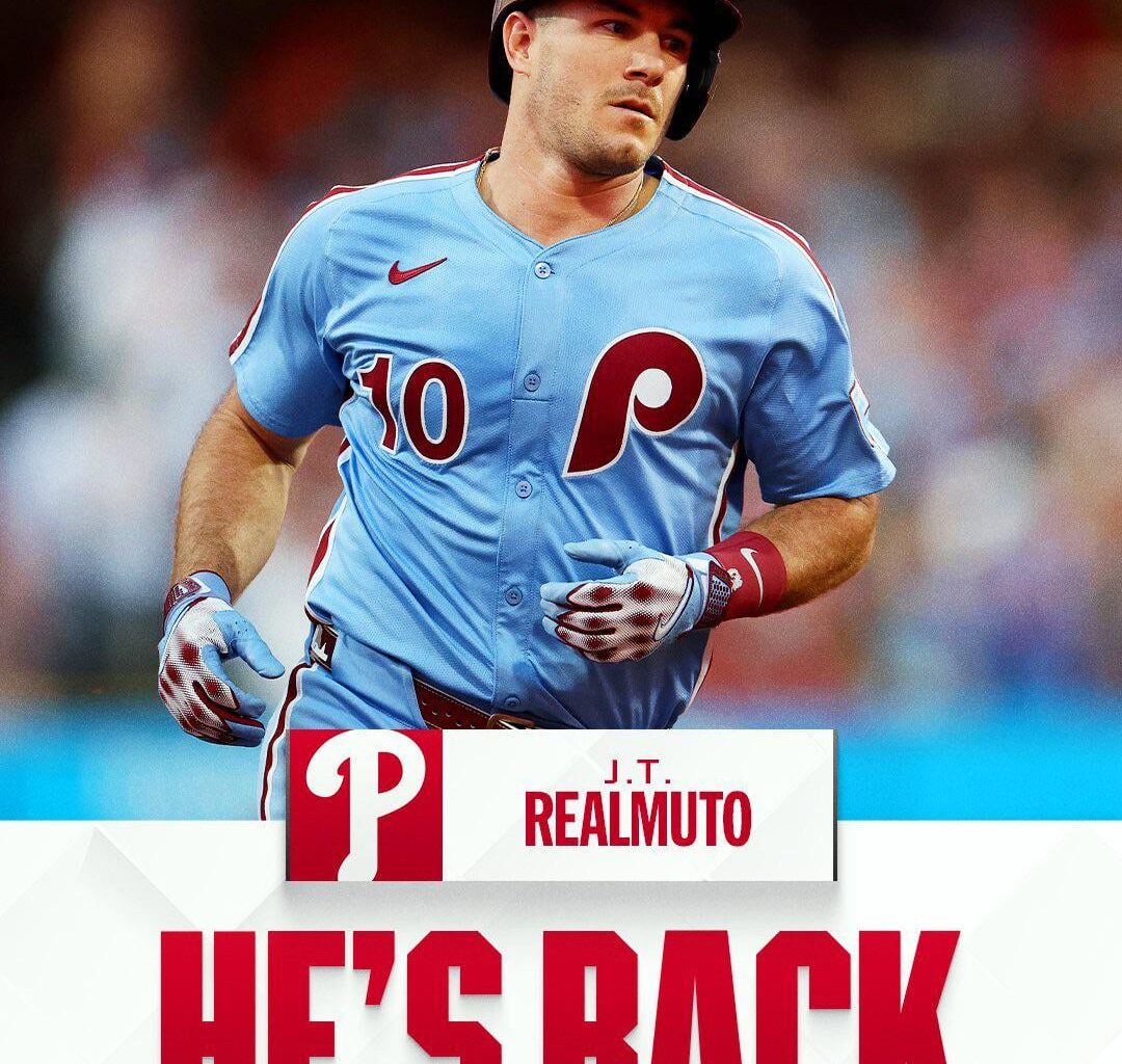 J.T Realmuto re-signs with the Phillies.