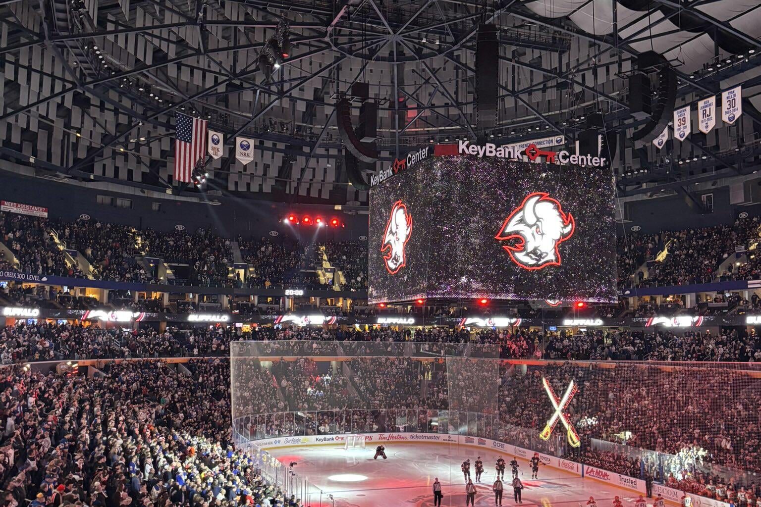 [The Sabre Report] Saturday Night Hockey in Buffalo, NY. There’s nothing more beautiful.