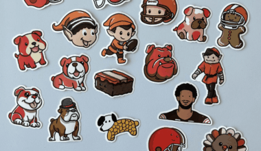 This Seasons Browns Doodles As Stickers :)