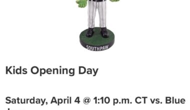 Southpaw 6-7 Bobblehead for Kids Opening Day