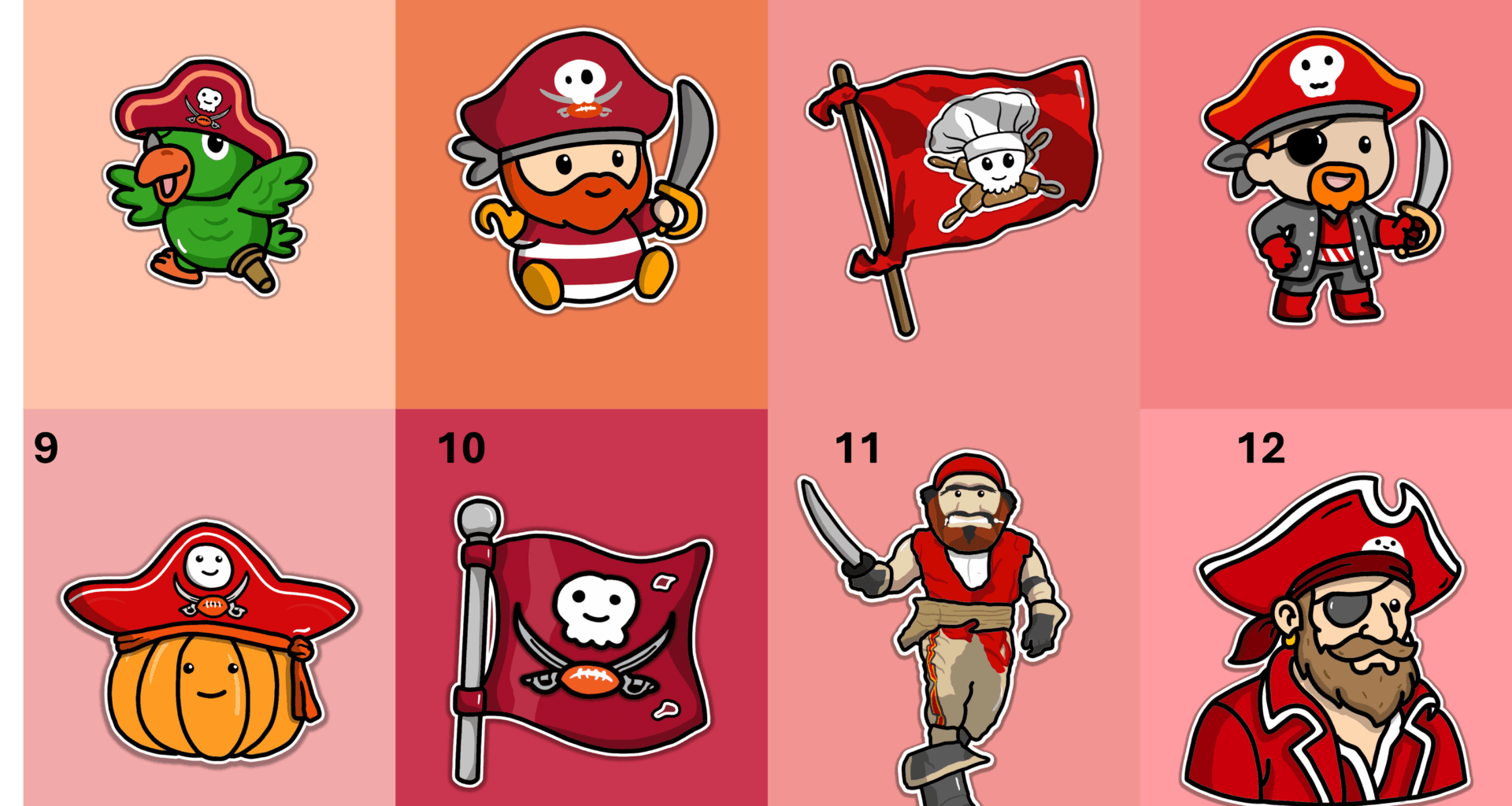 The 2025 Tampa Bay Buccaneers Doodles :) Do you have a favorite?