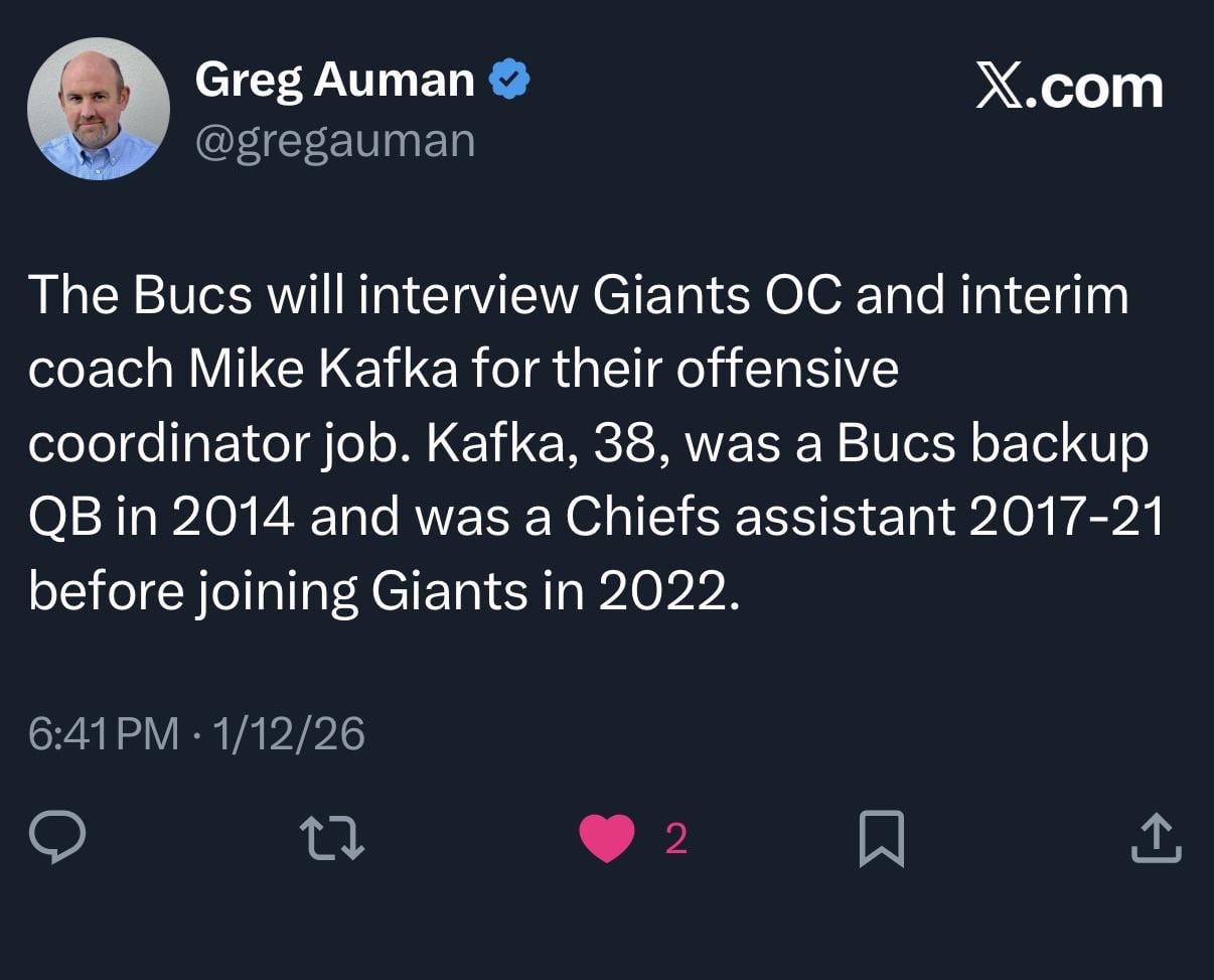 Kafka to interview for OC