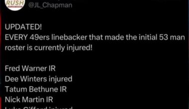 Next man up! Oh wait.. 🤔