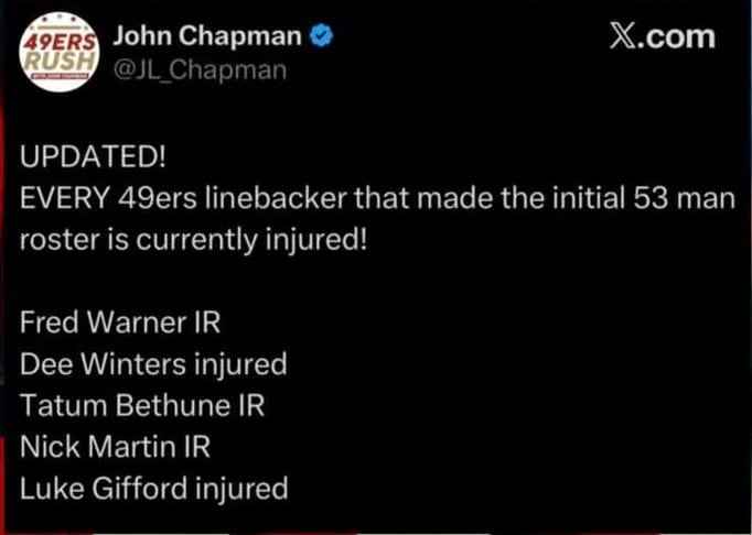 Next man up! Oh wait.. 🤔